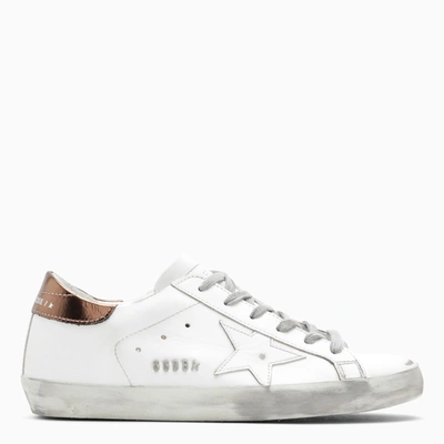 Golden Goose White/gold Superstar Sneakers