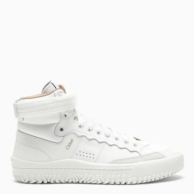 Chloé White And Brown High-top Trainers