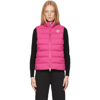 Moncler Pink Ghany Nylon Down Vest In Dark Pink