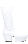 Prada Platform Pull On Bootie Pull On In White