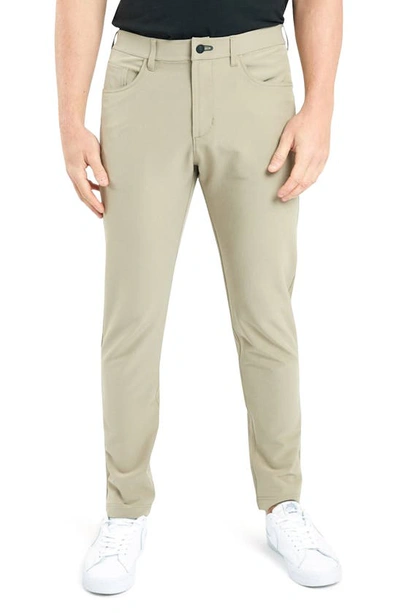 Public Rec Men's Workday Slim-fit Tech Trousers In Yellow