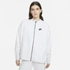 Nike Sportswear Essential Women's Fleece Cardigan In Birch Heather/black