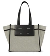 Proenza Schouler White Label Morris Large Canvas Tote In Grey
