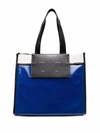 Proenza Schouler Morris Large Coated Canvas Tote In Blue