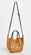Proenza Schouler Small Ruched Leather Crossbody Bag In Pumpkin Spice