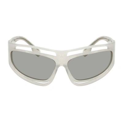 Burberry Light Grey Cat Eye Ladies Sunglasses Be4342 388687 65 In Grey / Ivory
