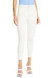 L Agence Margot Crop Skinny Jeans In Vintage White