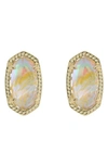 Kendra Scott Ellie Earrings In Gold Iridescent Abalone