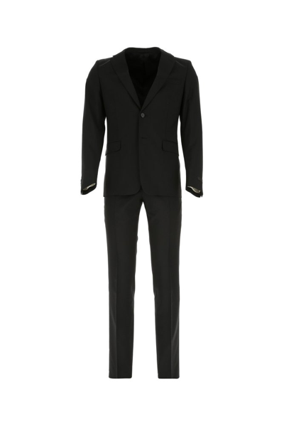 Prada Single Breasted Tailored Two In Black
