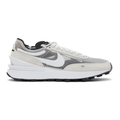 Nike Waffle One Sneakers In Summit White/white In White/black
