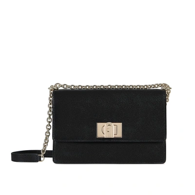 Furla 1927 Mini Black Crossbody Bag In Nero