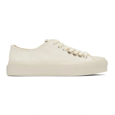 Givenchy City Low-top Sneakers In Ivory Color In White