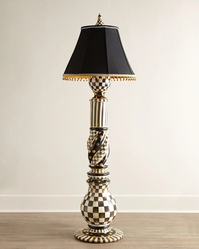 Mackenzie-childs Courtly Check Floor Lamp In Multi Colors