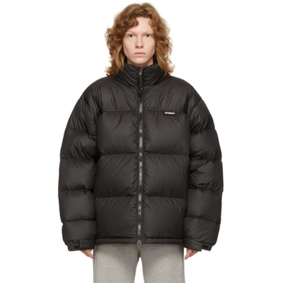 Vetements Black Down 'limited Edition' Puffer Jacket