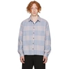 John Elliott Hemi Oversized Plaid Button-down Shirt In Acai Check