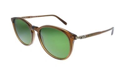 Ferragamo Green Round Sunglasses Sf911s 210 53