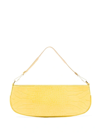 By Far Yellow Beverly Baguette Shoulder Bag