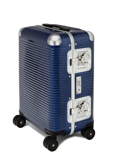 Fpm Men's Bank Light Collection Spinner 53 20" Carry-on Suitcase In Blue
