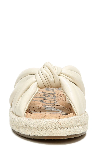 Sam Edelman Abbene Slide Sandal In Modern Ivory Leather