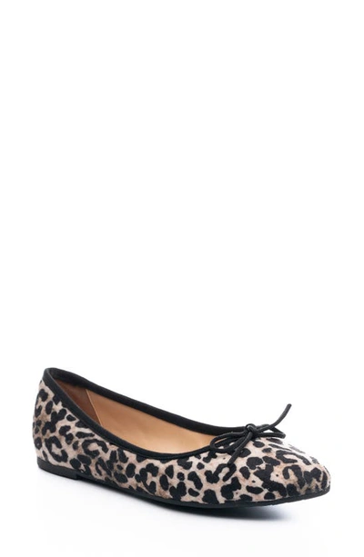 Ali Macgraw Cheery Houndstooth Flat In Leopard Print