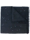 Brunello Cucinelli Sequin Embellished Scarf In Blue