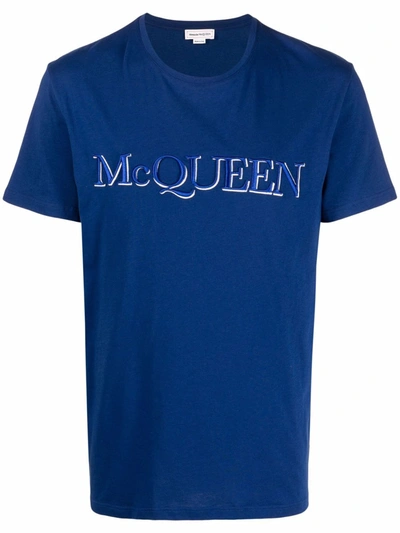 Alexander Mcqueen T-shirts And Polos Blue