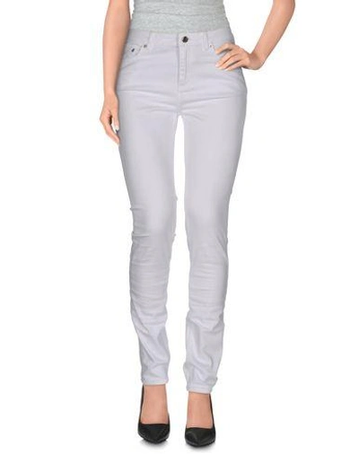 Blk Dnm Denim Pants In White