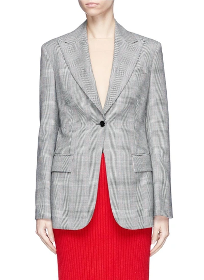 Calvin Klein Collection Houndstooth Check Plaid Wool Blazer