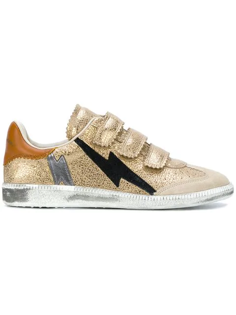 isabel marant metallic sneakers