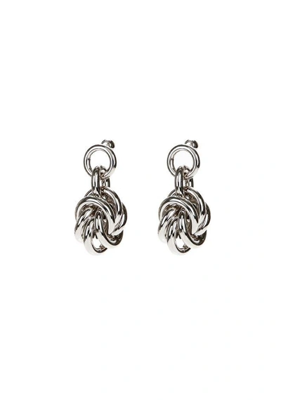 Alexander Wang Silver Small Knot Earrings