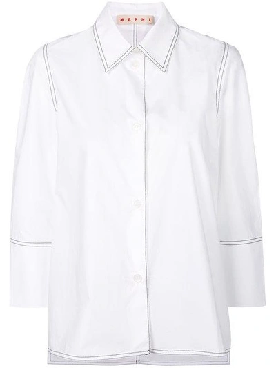 Marni Stitch Detail Shirt - White