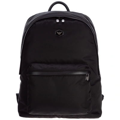 Emporio Armani Men's Rucksack Backpack Travel In Nero