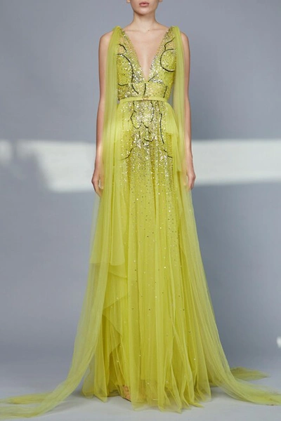 elie saab bead embroidered long dress Afrozeh | The Brides Edit 23 | Isabella main image 0