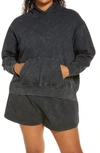 Nike Sportswear Garment Washed Hoodie In Black,black