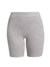 Rag & Bone Rib-knit Bike Shorts In Light Grey