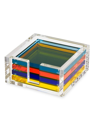 Tizo Acrylic 4-piece Coaster Set In Multi