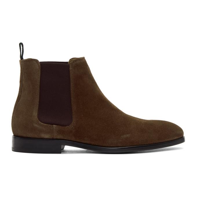 Ps By Paul Smith Brown Gerald Chelsea Boots | ModeSens