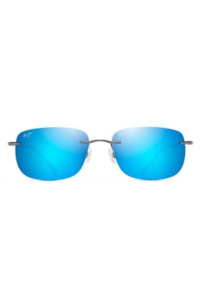 Maui Jim Ohai 59.5mm Polarized Rimless Rectangular Sunglasses In Multi