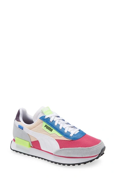 Puma Women S Future Rider Play On Casual Sneakers From Finish Line In Purple White Blue Modesens