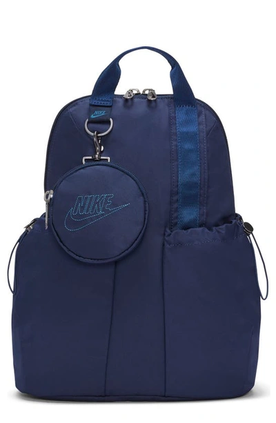 Nike Sportswear Futura Mini Backpack In Midnight Navy/ Midnight Navy
