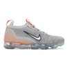 Nike Grey & Orange Air Vapormax 2021 Flyknit Sneakers In Grey Fog/white/bright Mango