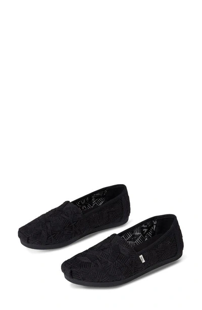 Toms Alpargata Sneaker In Black Blended