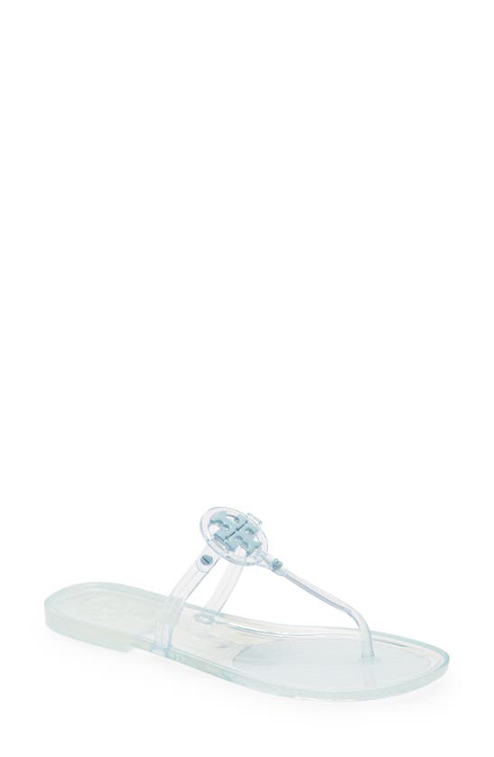 tory burch light blue flip flops