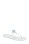 Tory Burch Mini Miller Jelly Thong Sandals In Blue