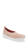 Fitflop Uberknit Ballerina Flat In Beige