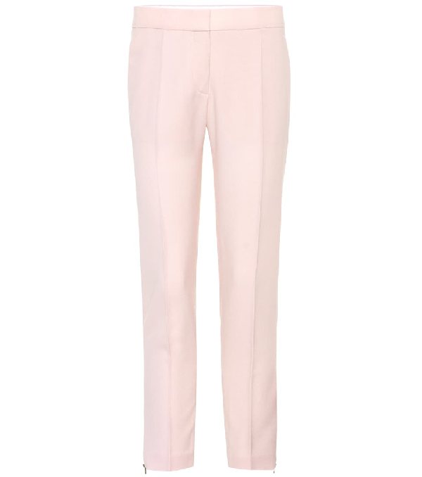 Stella Mccartney Anna Wool Trousers In Pink | ModeSens