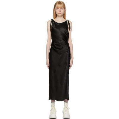 Acne Studios Women's Dayla Satin Midi-dress In Black