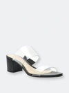 Schutz Victorie Vinyl & Leather Sandal In Black