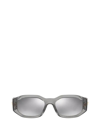 Versace Ve4361 Transparent Grey Male Sunglasses In Dark Grey