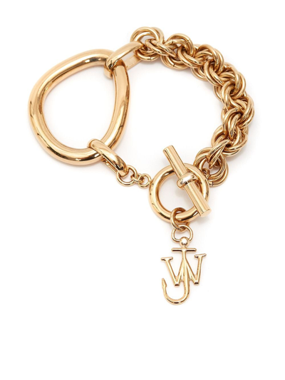 Jw Anderson Oversized Link Chain Bracelet In Gold